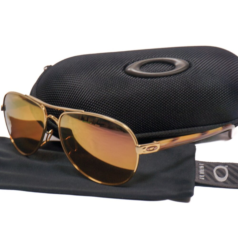 OAKLEY Feedback Prizm P Gold Women's Aviator Style Sunglasses
